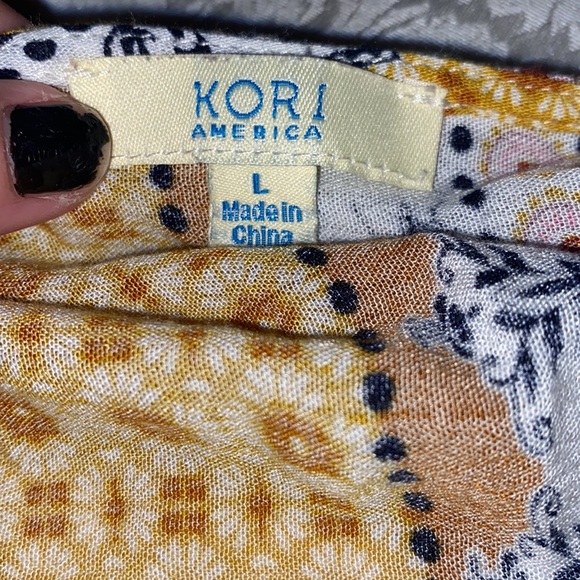 Kori America Bohemian Top Sz L - Picture 5 of 7